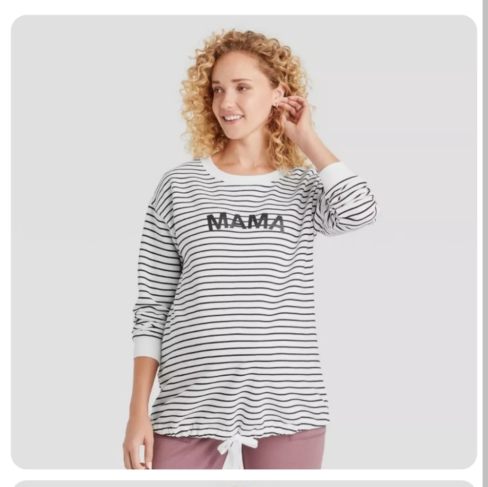 Isabel Maternity Mama strioed sweatshirt size XS